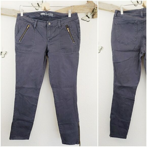 Old navy Rockstar gray with zippered ankles - Picture 1 of 8